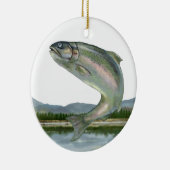 Ornement Rond En Céramique Pêche - SRF (Droite)