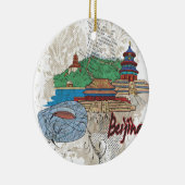 Ornement Rond En Céramique Pékin (Droite)