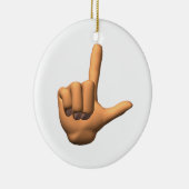 Ornement Rond En Céramique Perdant (Droite)