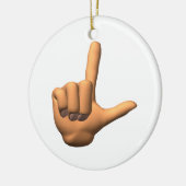 Ornement Rond En Céramique Perdant (Gauche)