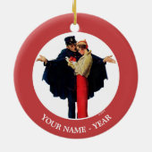 Ornement Rond En Céramique Perdu à Paris (Dos)