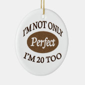 Ornement Rond En Céramique Perfectionnez 20 ans (Droite)