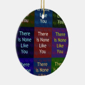 Ornement Rond En Céramique Personne ne vous aime (Droite)