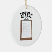 Ornement Rond En Céramique Personne responsable (Droite)