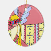 Ornement Rond En Céramique Peu d'ange (Gauche)