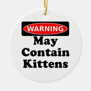 Ornement Rond En Céramique Peut contenir des chatons