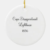 Ornement Rond En Céramique Phare de déception de cap (Dos)