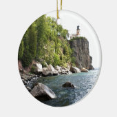 Ornement Rond En Céramique Phare fendu de roche (Gauche)