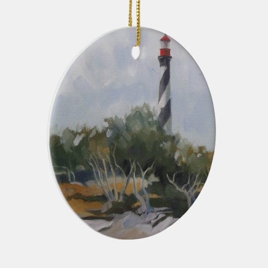 Ornement Rond En Céramique Phare Saint Augustine (Droite)
