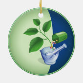 Ornement Rond En Céramique Pharmacie (Dos)