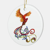Ornement Rond En Céramique Phoenix (Gauche)