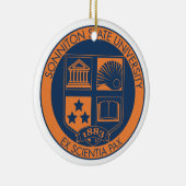 Ornement Rond En Céramique Phoque d'université de l'Etat de Sonniton - (Droite)