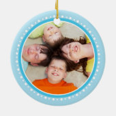 Ornement Rond En Céramique PHOTO NOËL ORNAMENT :: hibou festif 3 (Dos)