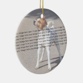 Ornement Rond En Céramique Photo PET ✨ Lovely Custom (Droite)