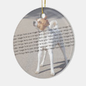 Ornement Rond En Céramique Photo PET ✨ Lovely Custom (Gauche)