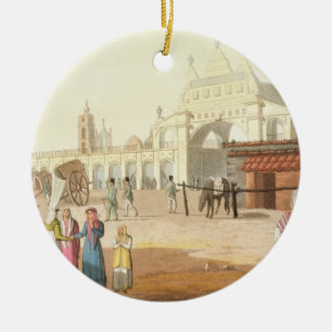 Ornement Rond En Céramique Piazza del Mercato, Buenos Aires, Argentine, de