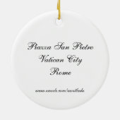 Ornement Rond En Céramique Piazza San Pietro (Dos)