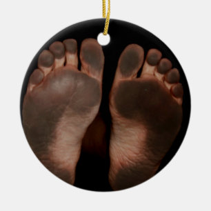 ORNEMENT ROND EN CÉRAMIQUE PIEDS SALES