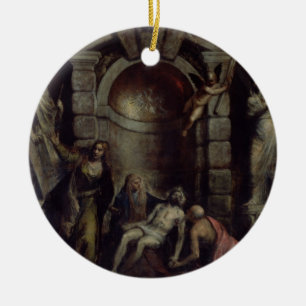 Ornement Rond En Céramique Pieta