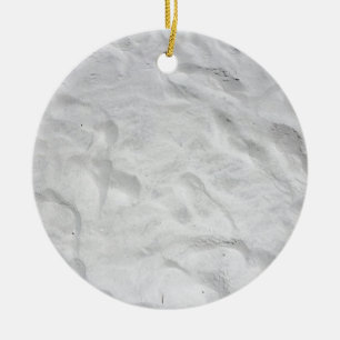 Ornement Rond En Céramique Plan rapproché de sable de plage de sièste