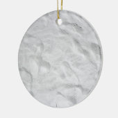 Ornement Rond En Céramique Plan rapproché de sable de plage de sièste (Gauche)