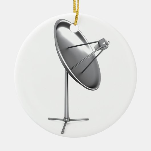 Ornement Rond En Céramique Plat de Satelite (Devant)