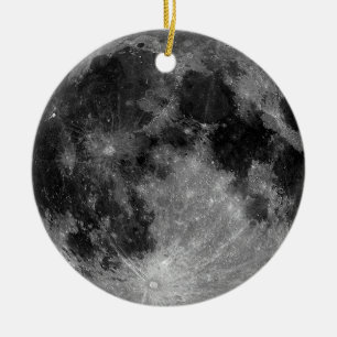 Ornement Rond En Céramique Pleine lune