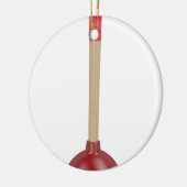 Ornement Rond En Céramique Plongeur rouge (Gauche)