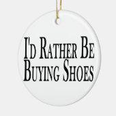 Ornement Rond En Céramique Plutôt achète des chaussures (Gauche)