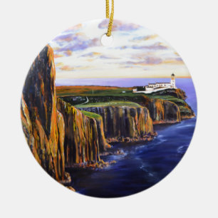 Ornement Rond En Céramique Point Neist - Île de Skye
