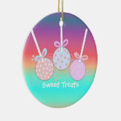 Ornement Rond En Céramique Pop de gâteaux clairs et gais (Droite)