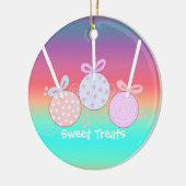 Ornement Rond En Céramique Pop de gâteaux clairs et gais (Gauche)