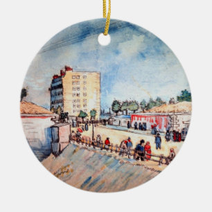 Ornement Rond En Céramique Porte sur les Ramparts de Paris par Vincent van Go