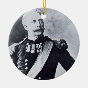 Ornement Rond En Céramique Portrait de brigadier général Nelson A. Miles (1