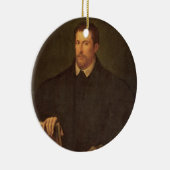 Ornement Rond En Céramique Portrait d'Ippolito Riminaldi (Droite)