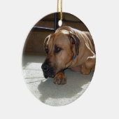 Ornement Rond En Céramique pose de cabot de blackmouth (Droite)