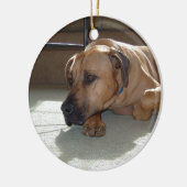 Ornement Rond En Céramique pose de cabot de blackmouth (Gauche)