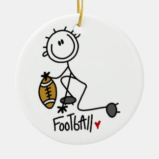Ornement Rond En Céramique Pour l'amour du football
