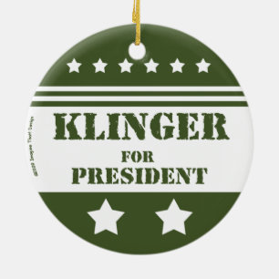 Ornement Rond En Céramique Pour le président Klinger