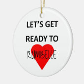 Ornement Rond En Céramique Préparons-nous à Rumbelle (Gauche)