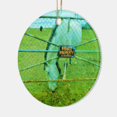 Ornement Rond En Céramique Propriété Privée, Cheval (Gauche)