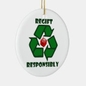 Ornement Rond En Céramique Regift de façon responsable (Droite)