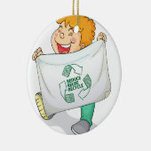 Ornement Rond En Céramique Réutilisez (Droite)