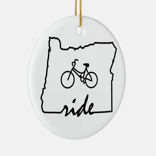 Ornement Rond En Céramique Ride Oregon (Cyclisme) (Droite)