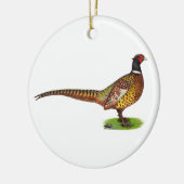 Ornement Rond En Céramique Ringneck Pheasant Rooster (Gauche)