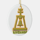 Ornement Rond En Céramique Rive Raincross (Droite)