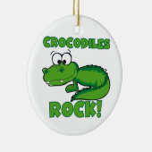 Ornement Rond En Céramique Roche de crocodiles (Droite)