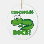 Ornement Rond En Céramique Roche de crocodiles (Gauche)