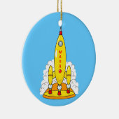 Ornement Rond En Céramique Rocket à Mars (Droite)