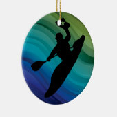 Ornement Rond En Céramique Rodeo Kayak (Droite)